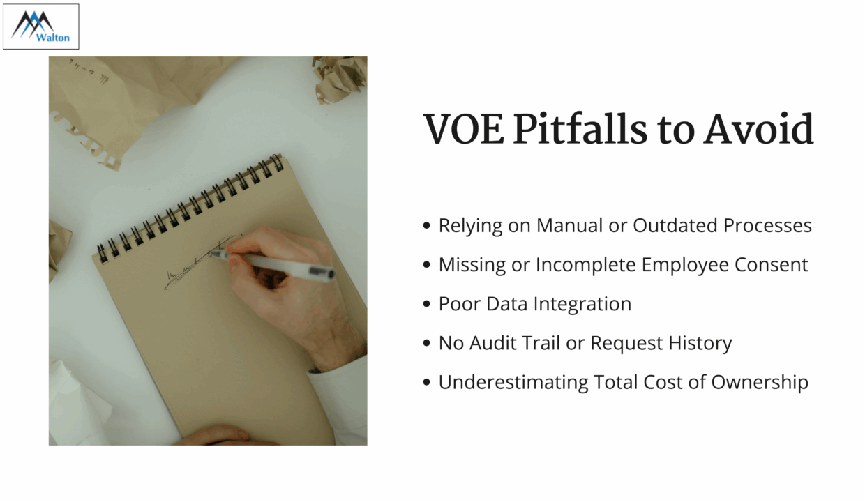 VOE Pitfalls to Avoid