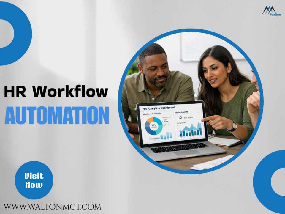 AI HR automation software dashboard showing workforce analytics and hiring automation tools