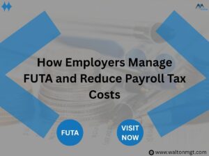 employer reviewing payroll documents related to the Federal Unemployment Tax Act FUTA