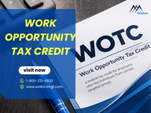 Work Opportunity Tax Credit WOTC hiring process showing employer selecting eligible employee for tax credit benefits