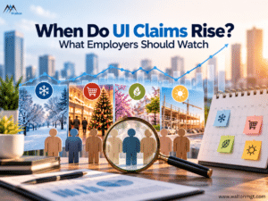 UI claims trends, seasonal workforce changes, and employer monitoring