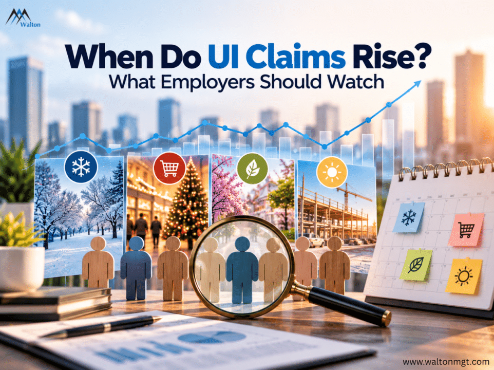 UI claims trends, seasonal workforce changes, and employer monitoring